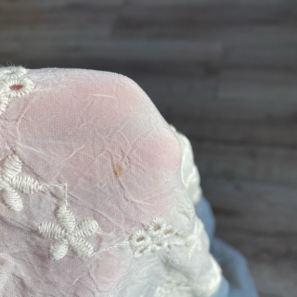 Johnny Was blouse shirt 100% Cupra Rayon eyelet lace embroidery detailing small - Picture 11 of 11